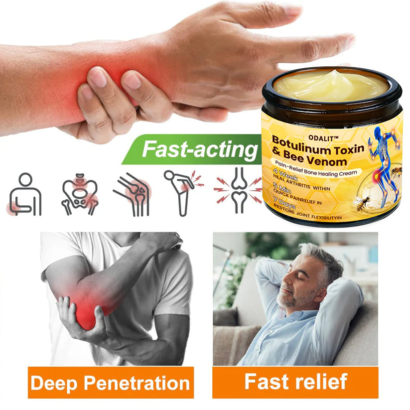 🎁Flash Sale - ODALIT™ Botulinum Toxin & Bee Venom Pain-Relief Bone Healing Cream🐝💎