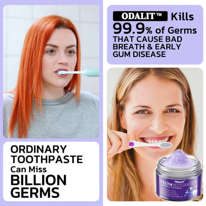 🎁Flash Sale - Don’t Miss Out - ODALIT™ TeethRestoration Mineral Powder🦷(CDA recommended)👩‍⚕️(Treats periodontitis and mouth ulcers, prevents tooth loss, and repairs gum recession)