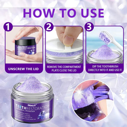 🎁Flash Sale - Don’t Miss Out - ODALIT™ TeethRestoration Mineral Powder🦷(CDA recommended)👩‍⚕️(Treats periodontitis and mouth ulcers, prevents tooth loss, and repairs gum recession)