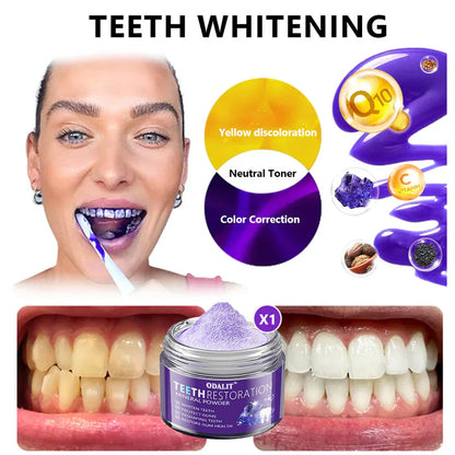 🎁Flash Sale - Don’t Miss Out - ODALIT™ TeethRestoration Mineral Powder🦷(CDA recommended)👩‍⚕️(Treats periodontitis and mouth ulcers, prevents tooth loss, and repairs gum recession)