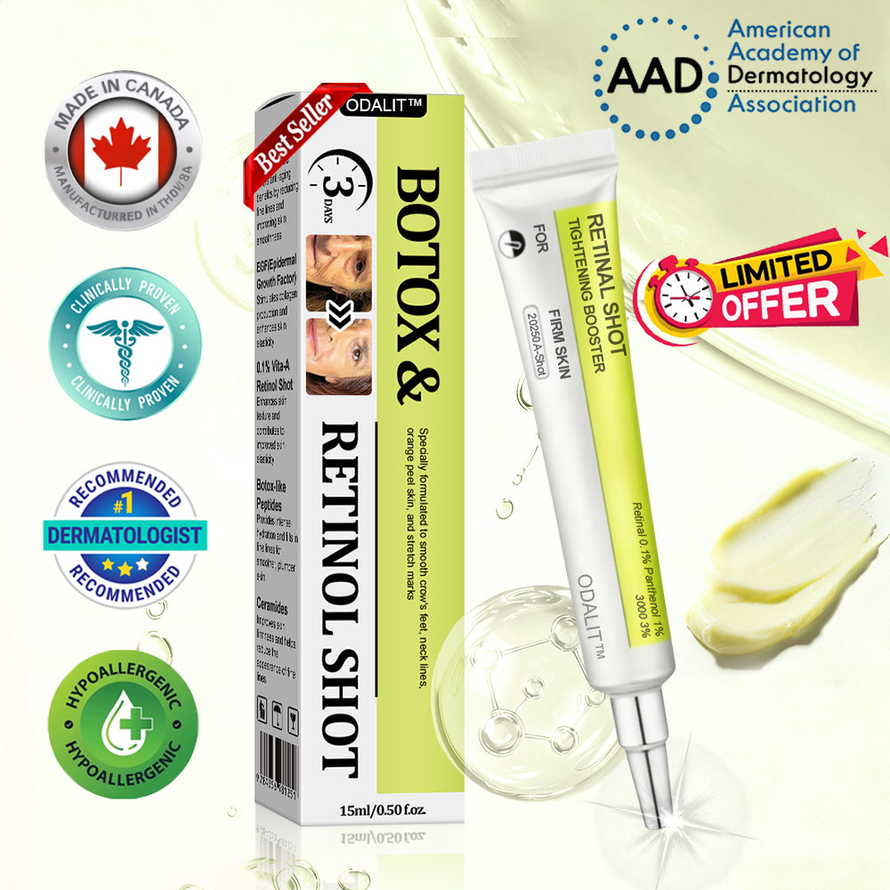 ‼️Last Day Promotion 70% OFF‼️ODALIT™ VitaBotox Firming Elixir | Reduces Marionette Lines, Nasolabial Folds, Deep Wrinkles & Loss of Firmness | Targets Age Spots & Uneven Skin Tone | Dermatologically Tested & Made in CAN