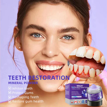 🎁Flash Sale - Don’t Miss Out - ODALIT™ TeethRestoration Mineral Powder🦷(CDA recommended)👩‍⚕️(Treats periodontitis and mouth ulcers, prevents tooth loss, and repairs gum recession)