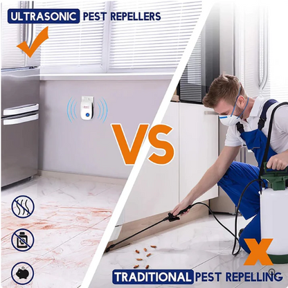 Suerico™Pest No More - Best Indoor Ultrasonic Pest Repeler (repel rodents, mosquito, etc)