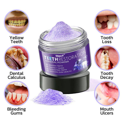 🎁Flash Sale - Don’t Miss Out - ODALIT™ TeethRestoration Mineral Powder🦷(CDA recommended)👩‍⚕️(Treats periodontitis and mouth ulcers, prevents tooth loss, and repairs gum recession)